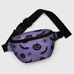 Поясная сумка Фиолетовый хэллоуин, цвет: 3D-принт — фото 2