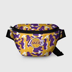 Поясная сумка LA LAKERS ЛЕЙКЕРС, цвет: 3D-принт