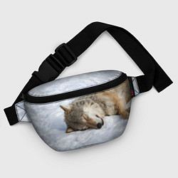 Поясная сумка Спящий Волк, цвет: 3D-принт — фото 2