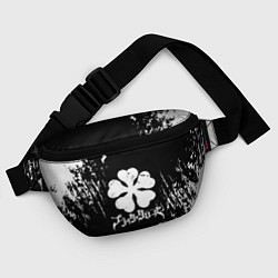 Поясная сумка Чёрный клевер, цвет: 3D-принт — фото 2