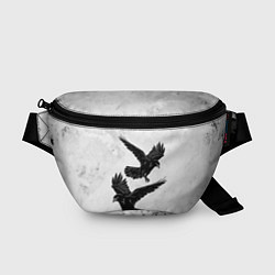 Поясная сумка Gothic crows, цвет: 3D-принт