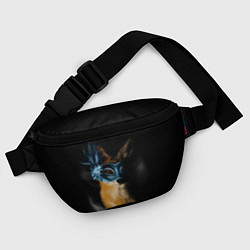 Поясная сумка Лиса в маске, цвет: 3D-принт — фото 2