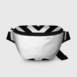 Поясная сумка Хляби Небесные, цвет чёрный, цвет: 3D-принт