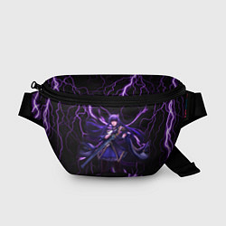 Поясная сумка Keqing Genshin Impact Молния, цвет: 3D-принт