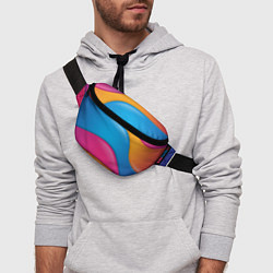 Поясная сумка Candy rainbow, цвет: 3D-принт — фото 2