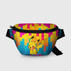 Поясная сумка Уставший Пикачу, цвет: 3D-принт