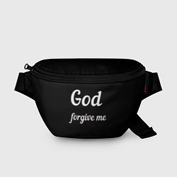 Поясная сумка Господи прости меня, цвет: 3D-принт