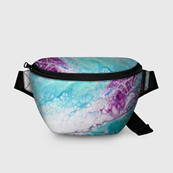 Поясная сумка Цветная морская пена, цвет: 3D-принт