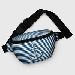 Поясная сумка Тельняшка с якорем, цвет: 3D-принт — фото 2