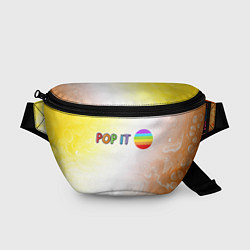 Поясная сумка Поп Ит - Кружок - Разводы, цвет: 3D-принт