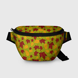 Поясная сумка Осенние листья клён и дуб, цвет: 3D-принт