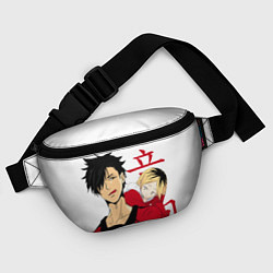 Поясная сумка Куроо и Кенма, Haikyuu!!, цвет: 3D-принт — фото 2