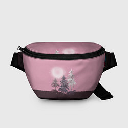 Поясная сумка Розовое сияние, цвет: 3D-принт