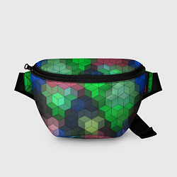 Поясная сумка Разноцветный геометрический уз, цвет: 3D-принт