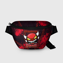 Поясная сумка Geometry Dash: Red Evil, цвет: 3D-принт