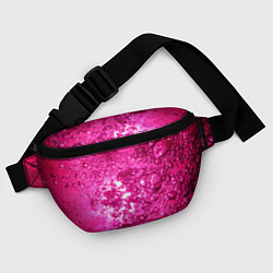 Поясная сумка Розовые Пузырьки, цвет: 3D-принт — фото 2