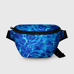 Поясная сумка Голубая Вода Текстура, цвет: 3D-принт