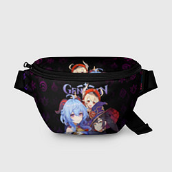 Поясная сумка Genshin Impact: Гань Юй, Кли, Мона, цвет: 3D-принт