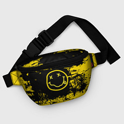 Поясная сумка Нирвана Гранж Nirvana Smile, цвет: 3D-принт — фото 2