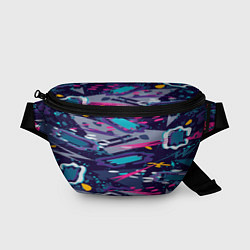 Поясная сумка Космический абстрактный паттерн, цвет: 3D-принт