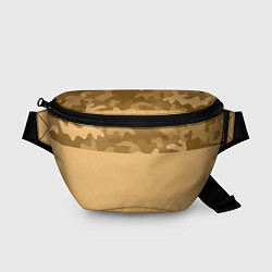 Поясная сумка Песочный, цвет: 3D-принт