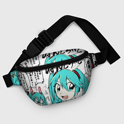 Поясная сумка Hatsune Miku Vocaloid, цвет: 3D-принт — фото 2