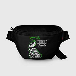 Поясная сумка Audi quattro череп, цвет: 3D-принт