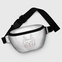 Поясная сумка Умиротворенный зайка, цвет: 3D-принт — фото 2