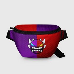 Поясная сумка Geometry Dash: Violet x Red, цвет: 3D-принт