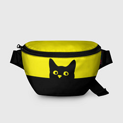 Поясная сумка Котик голова кота, цвет: 3D-принт