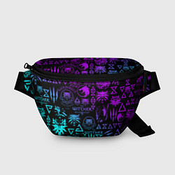 Поясная сумка ВЕДЬМАК ЛОГОБОМБИНГ НЕОН, цвет: 3D-принт