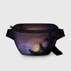Поясная сумка Night sky with full moon by Apkx, цвет: 3D-принт