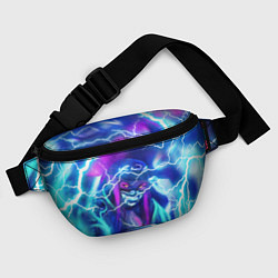 Поясная сумка KDA FLASHLIGHT NEON КДА В МАСКЕ LEAGUE OF LEGENDS, цвет: 3D-принт — фото 2