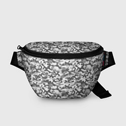 Поясная сумка Серый Городской Камуфляж, цвет: 3D-принт