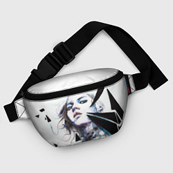 Поясная сумка Искусство акварелью девушка, цвет: 3D-принт — фото 2