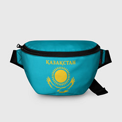 Поясная сумка КАЗАКСТАН, цвет: 3D-принт