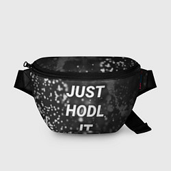 Поясная сумка CRYPTO - JUST HODL IT Частицы, цвет: 3D-принт