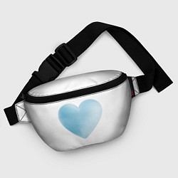 Поясная сумка Синее сердце, цвет: 3D-принт — фото 2