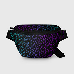 Поясная сумка Рунический алфавит Neon pattern, цвет: 3D-принт