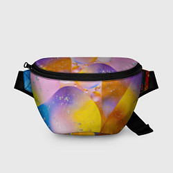 Поясная сумка Градиент Яркие Пузыри, цвет: 3D-принт