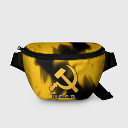 Поясная сумка USSR - СЕРП И МОЛОТ Пламя, цвет: 3D-принт