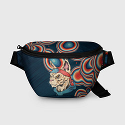 Поясная сумка Кот-комикадзе, цвет: 3D-принт