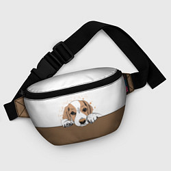 Поясная сумка Грустный Щенок Бигля, цвет: 3D-принт — фото 2