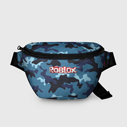 Поясная сумка Roblox Камуфляж Тёмный Синий, цвет: 3D-принт