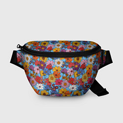 Поясная сумка Ромашки-лютики, цвет: 3D-принт