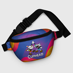 Поясная сумка Веселые чашечки - Cuphead, цвет: 3D-принт — фото 2
