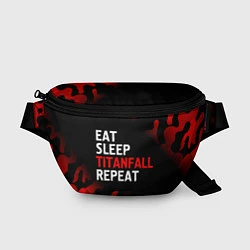 Поясная сумка Eat Sleep Titanfall Repeat Милитари, цвет: 3D-принт