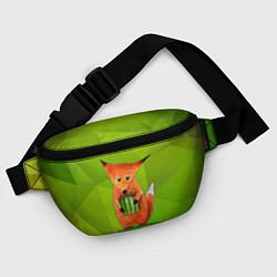 Поясная сумка Лисенок с подарком, цвет: 3D-принт — фото 2