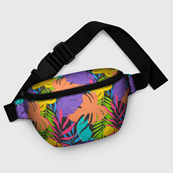 Поясная сумка Тропические экзотические листья, цвет: 3D-принт — фото 2