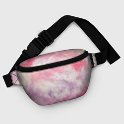 Поясная сумка Абстракция розовое небо, цвет: 3D-принт — фото 2